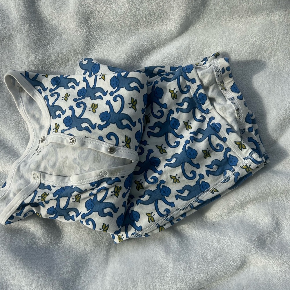 ROLLER RABBIT BLUE MONKEY PAJAMAS